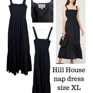 Hill House Black Smocked Maxi Dress